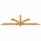 Ekena Millwork Redmond Rough Sawn Timber Gable Bracket, Western Red Cedar, 96"W x 24"H x 4"D x 4"F, 6/12 Pitch GBW096X24X0404RED00RWR - alternate 1